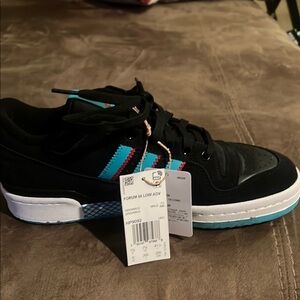 Adidas Forum 84 Low ADV Black and Blue Men's Shoes